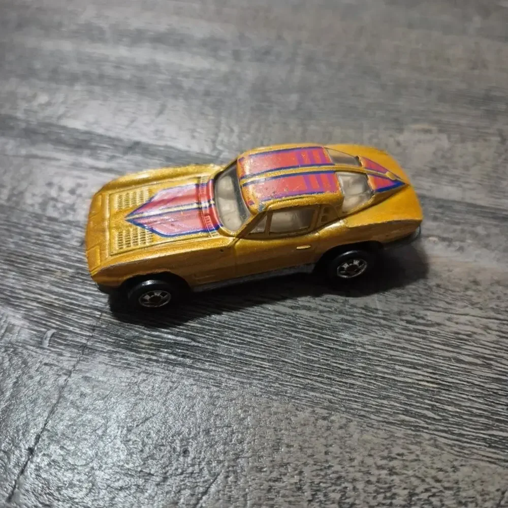 Vtg Hot Wheels Hi-Raker 1963 Corvette Stingray Split Window Gold Hong Kong 1979